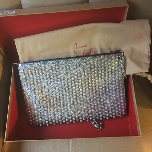 Christian Louboutin Unicorn Silver Studded Purse - Picture 2 of 8